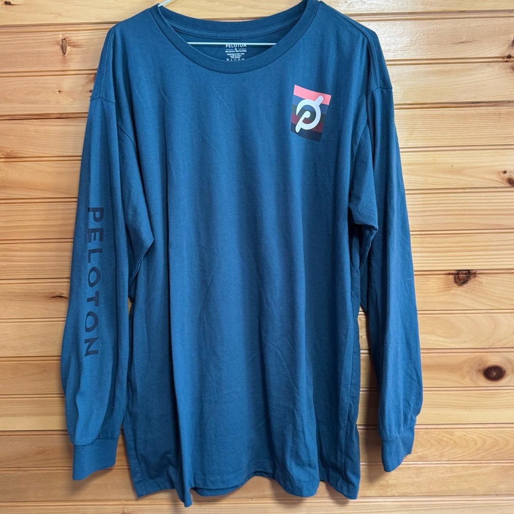 Peloton Blue Long Sleeve Men's Shirt